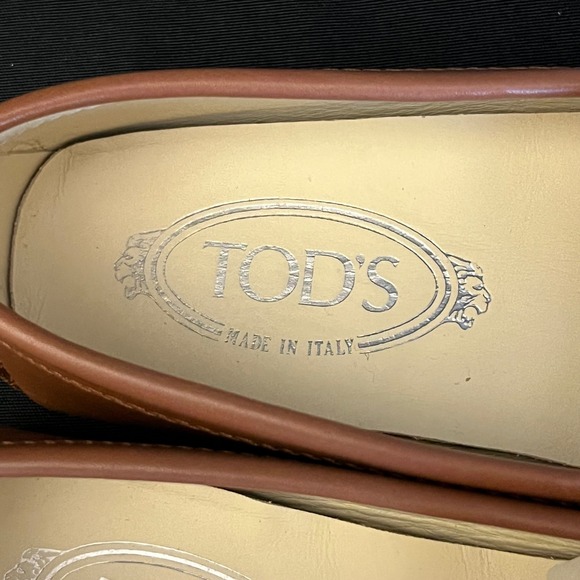 TODS Gommino Driving Loafers Women Brown Leather Made Italy Size 36 - Picture 9 of 14